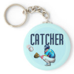 Baseball Catcher T-shirts and Gifts Keychains