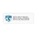 Baseball Catcher T-shirts and Gifts Custom Return Address Labels