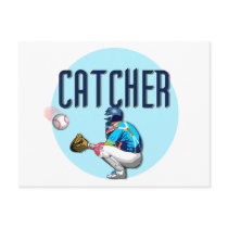 Baseball Catcher T-shirts and Gifts Postcard