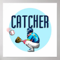 Baseball Catcher T-shirts and Gifts Print