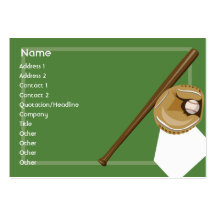 Baseball - Chubby Business Card Template