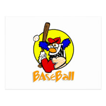 Baseball Clown Postcards