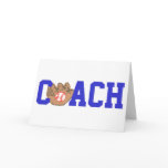 Baseball coach thank you card
