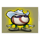 Baseball Cowboy Greeting Card