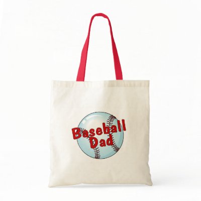 Baseball Dad Canvas Bags by CelebrationZazzle