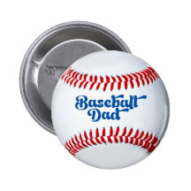 Baseball Dad Gift Button