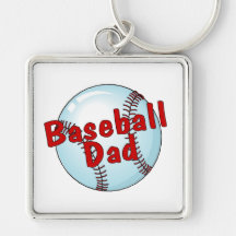 Baseball Dad Key Chain