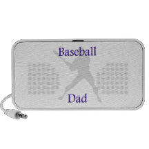 Baseball Dad Laptop Speakers