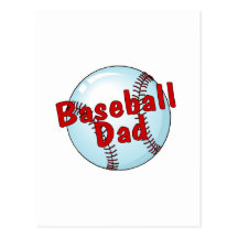Baseball Dad Postcard