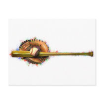 Baseball Design 1.png Postcard