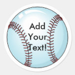 Baseball Detailed Round Stickers