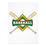 baseball diamond logo personalized invites