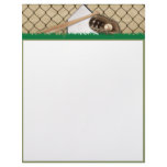 Baseball Diamond on Green Field Letterhead