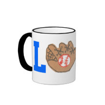 Baseball fan love mug