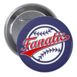 Baseball Fanatic Buttons