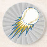 baseball fast ball spike coasters