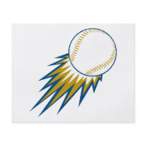 baseball fast ball spike personalized flyer
