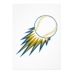 baseball fast ball spike personalized announcements