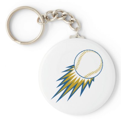 baseball fast ball spike key chains by sports_shop