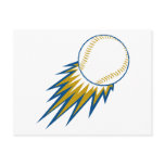 baseball fast ball spike postcard