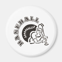 Baseball Fridge Magnet