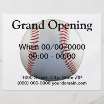 Baseball Full Color Flyer