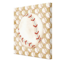Baseball Gallery Wrap Canvas