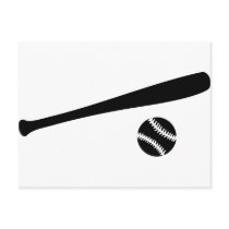 baseball gear post card