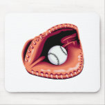 Baseball Glove and Ball Mouse Pad