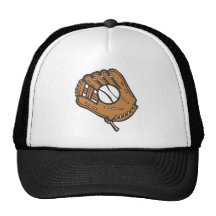Baseball & Glove Mesh Hats