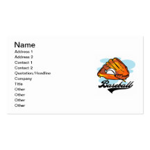Baseball Glove T-shirts and Gifts Business Card