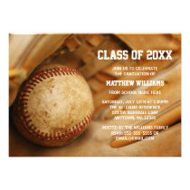 Baseball Graduation Announcement Invitations invitations