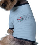 Baseball Graphic T Shirts Custom Baseball Graphic Dog Clothing