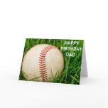 Baseball Happy Birthday Dad Card