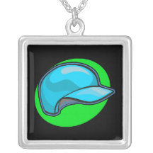 baseball helmet necklace