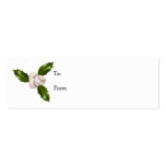 Baseball Holly Gift Tag Business Card Templates