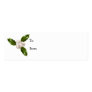 Baseball Holly Gift Tag Business Card Templates