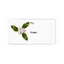 Baseball Holly Gift Tags Custom Address Label