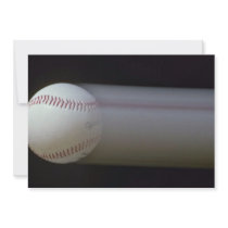 Baseball in motion custom announcements