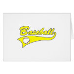 Baseball Logo Yellow Card