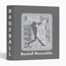 Baseball Memorabilia Binder