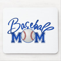 Baseball MOM blue Mouse Pads