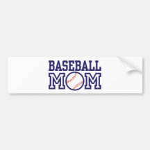 Baseball Mom Bumper Sticker
