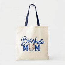Baseball Mom Canvas Bags