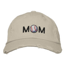 Baseball Mom Embroidered Hat