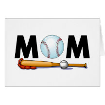 Baseball Mom Greeting Card