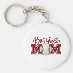 Baseball MOM Key Chain