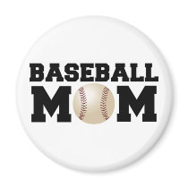 Baseball Mom Refrigerator Magnets