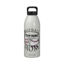 Baseball Mom Water Bottle