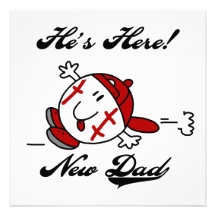 Baseball New Dad T-shirts and Gifts Personalized Announcement